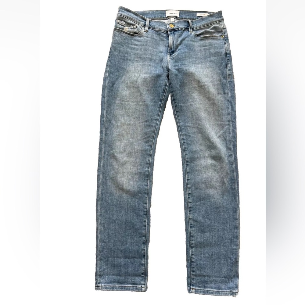 Frame Denim Women's straight leg - Light Blue.  Too big for me.  Missed return